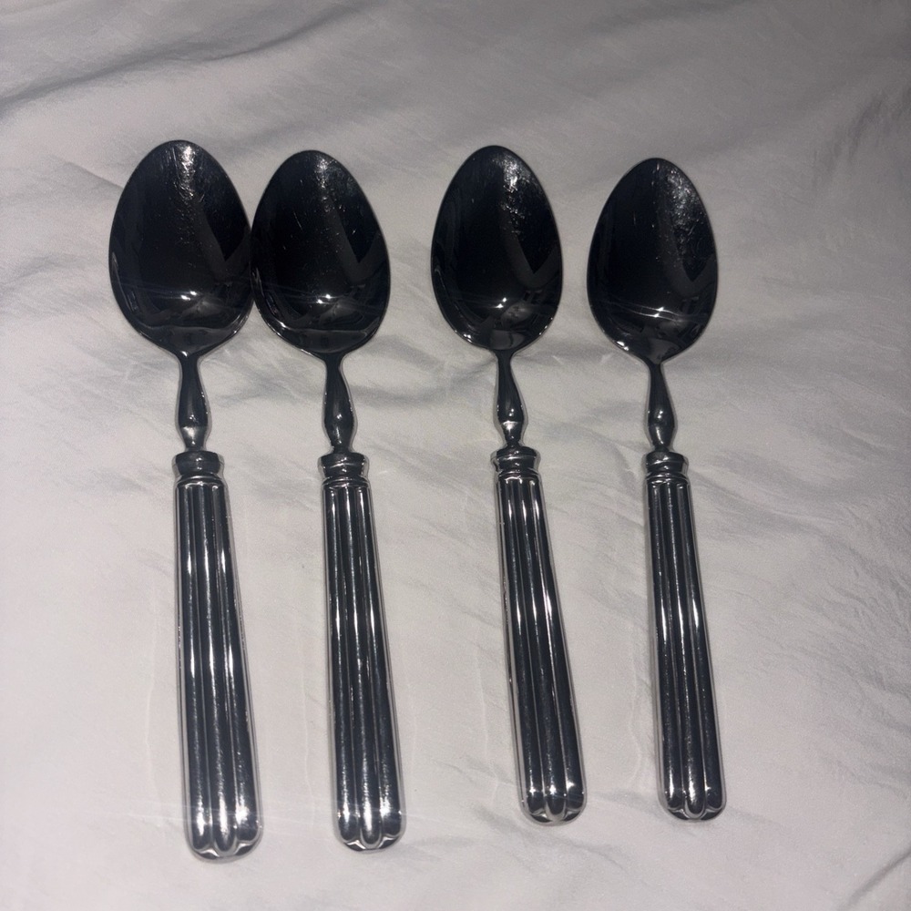 Pottery Barn Toulouse Stainless Serving Spoon Set of 4 Portugal